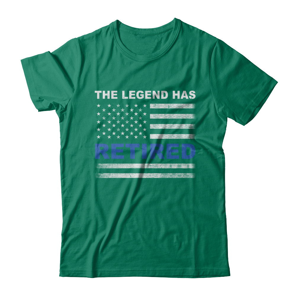 The Legend Has Retired Police Officer Retirement Gift T-Shirt & Hoodie | Teecentury.com