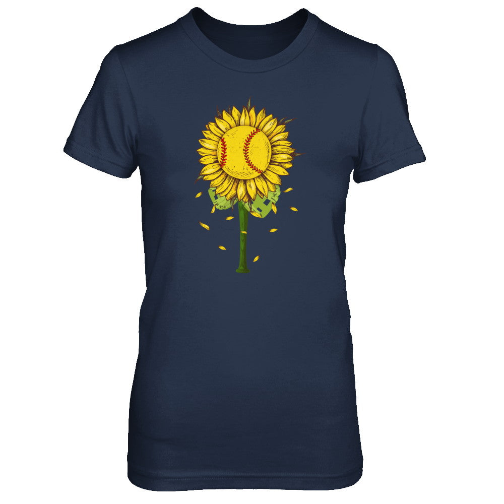 Sunflower Softball Mom Daughter Lover Gift T-Shirt & Tank Top | Teecentury.com
