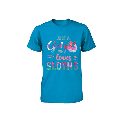 Just A Girl Who Loves Sloths Sloth Lover Youth Youth Shirt | Teecentury.com