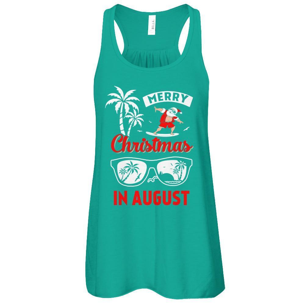 Merry Christmas In August T-Shirt & Tank Top | Teecentury.com