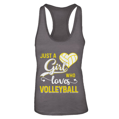 Just A Girl Who Loves Volleyball T-Shirt & Tank Top | Teecentury.com