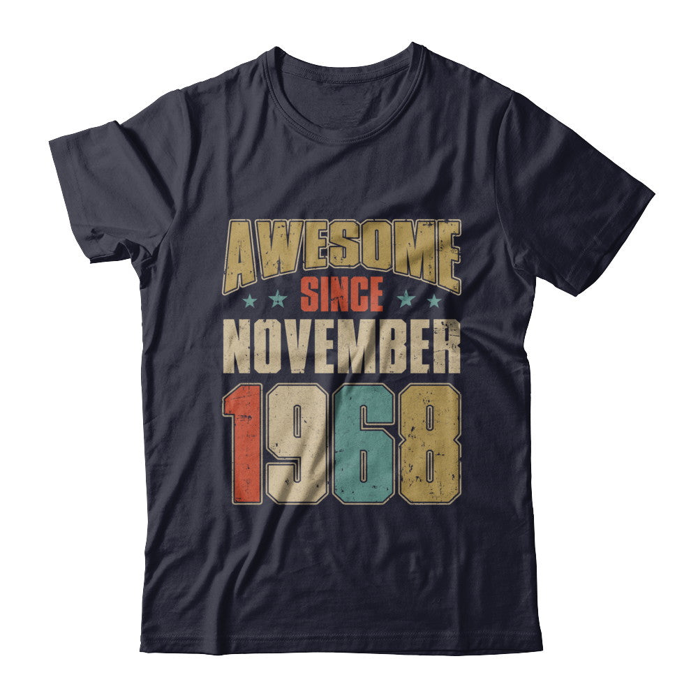 Vintage Retro Awesome Since November 1968 54th Birthday T-Shirt & Hoodie | Teecentury.com