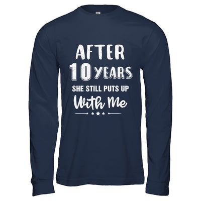 10Th Wedding Anniversary Funny Husband Gift T-Shirt & Hoodie | Teecentury.com