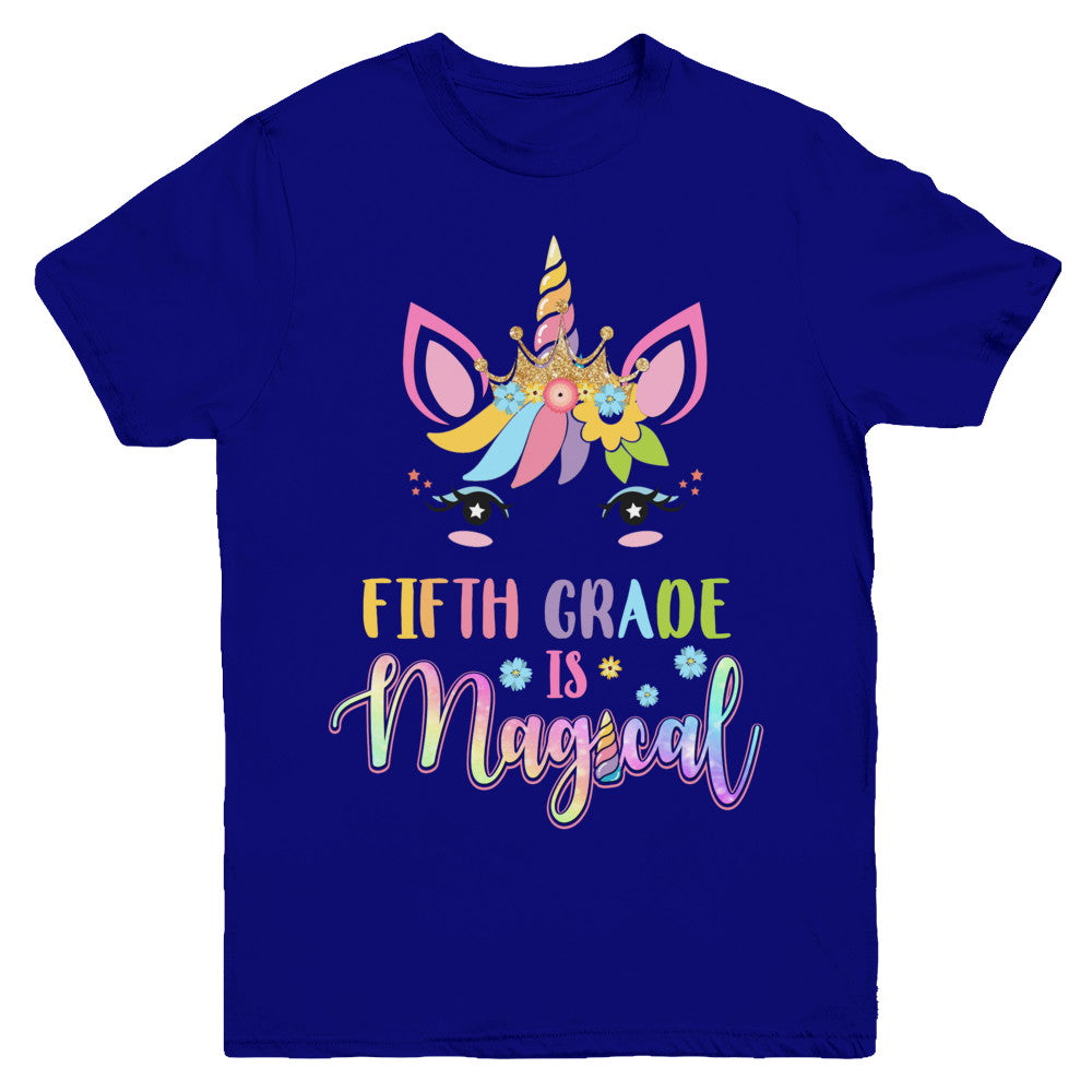 Fifth Grade is magical Unicorn Back to School 5th Grade Youth Youth Shirt | Teecentury.com