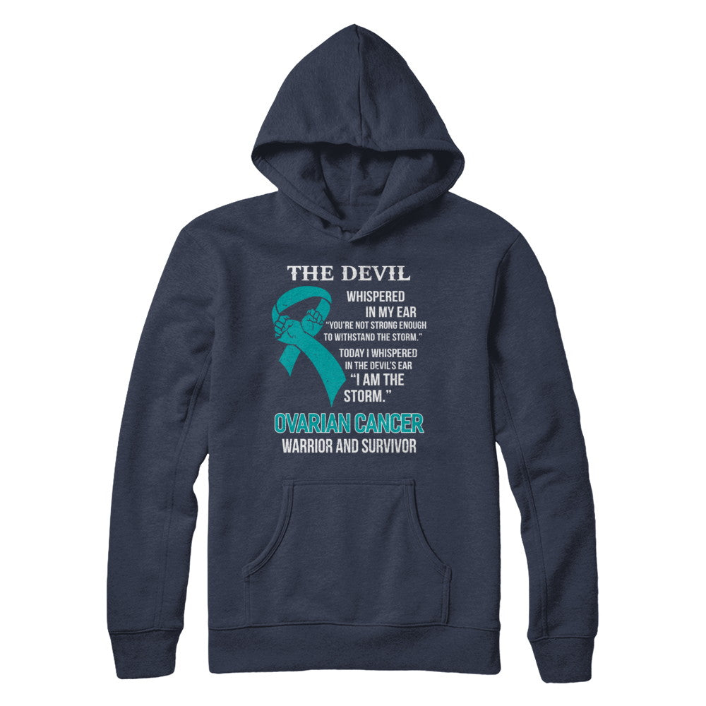 I Am The Storm Support Ovarian Cancer Warrior Survivor T-Shirt & Hoodie | Teecentury.com