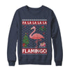 Cute Pink Flamingo Santa Hat Merry Christmas Sweater T-Shirt & Sweatshirt | Teecentury.com