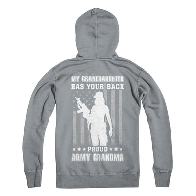 My Granddaughter Has Your Back Proud Proud Army Grandma T-Shirt & Hoodie | Teecentury.com