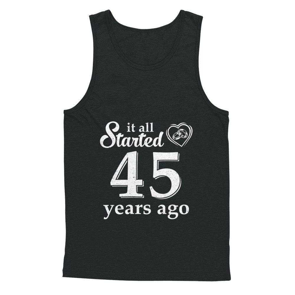 45Th Wedding Anniversary Married Couples 1977 Husband Wife T-Shirt & Hoodie | Teecentury.com