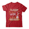 Vintage Classic Since 1978 With Rockin 44th Birthday T-Shirt & Hoodie | Teecentury.com