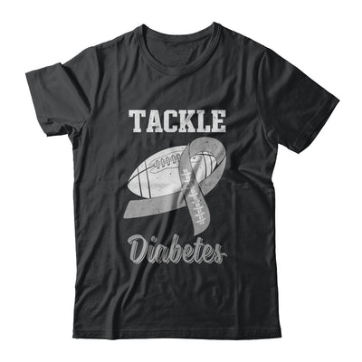 Football Survivor Tackle Gray Diabetes Awareness T-Shirt & Hoodie | Teecentury.com