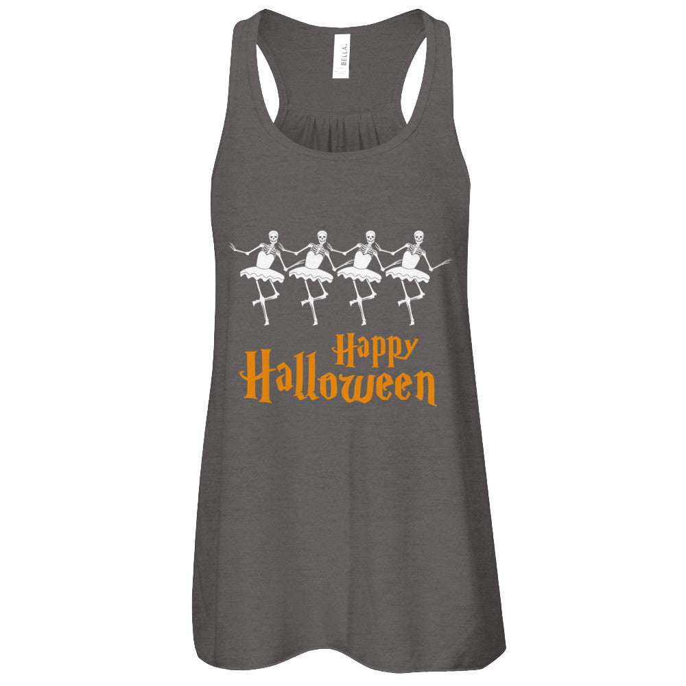 Ballet Skeleton Happy Halloween T-Shirt & Tank Top | Teecentury.com