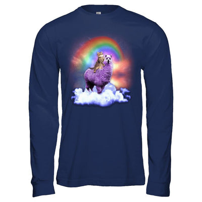 Rainbow Llama Cat T-Shirt & Hoodie | Teecentury.com