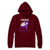 Football Survivor Tackle Purple Pancreatic Cancer Awareness T-Shirt & Hoodie | Teecentury.com