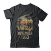 Retro Classic Vintage November 1963 59th Birthday Gift T-Shirt & Hoodie | Teecentury.com