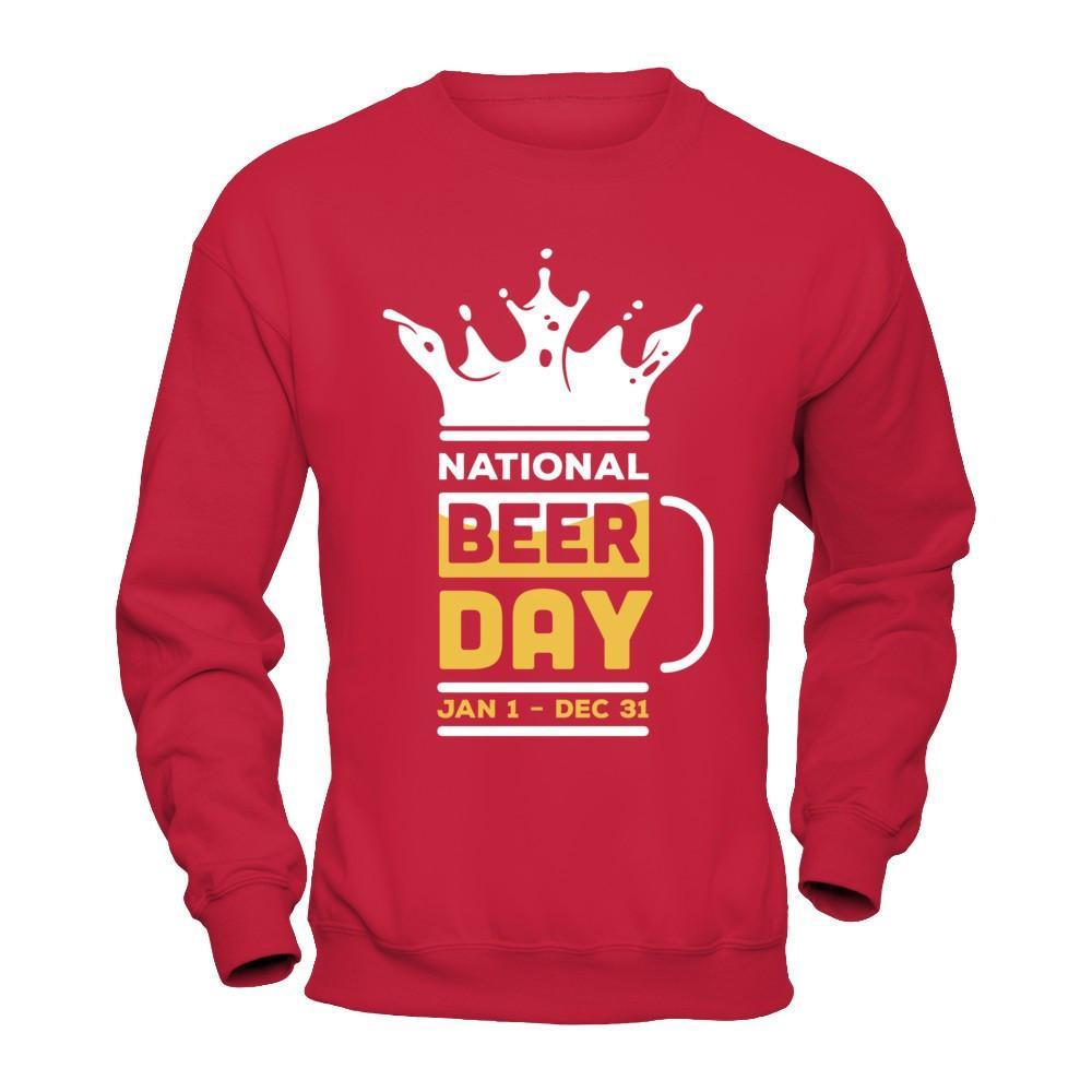 National Beer Day Jan 1 Dec 31 T-Shirt & Hoodie | Teecentury.com