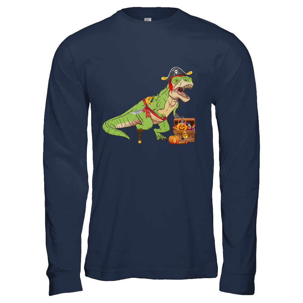 Dinosaurs T-Rex Pirate Halloween Saurus For Men Women T-Shirt & Hoodie | Teecentury.com