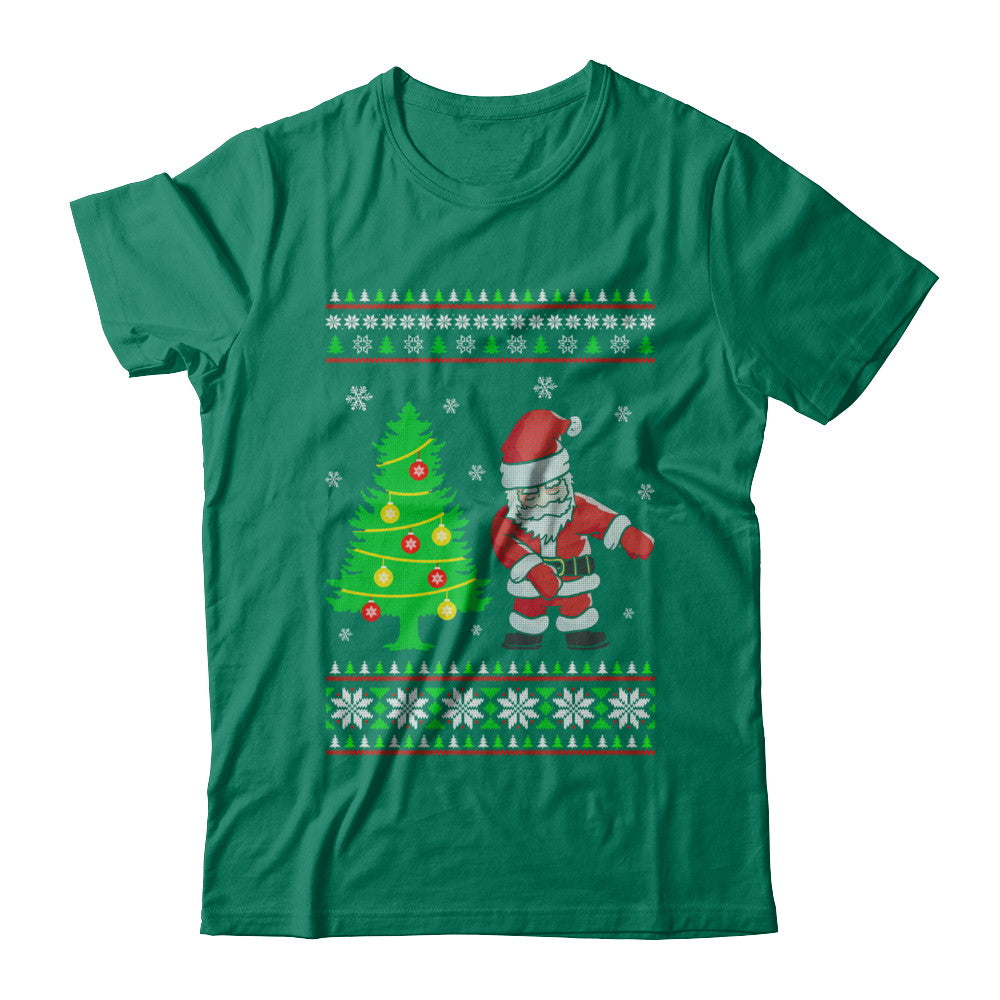 Floss Dance Flossing Santa Christmas Ugly Sweater T-Shirt & Sweatshirt | Teecentury.com