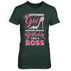 September Girl Stepping into my birthday like a boss Gift T-Shirt & Hoodie | Teecentury.com