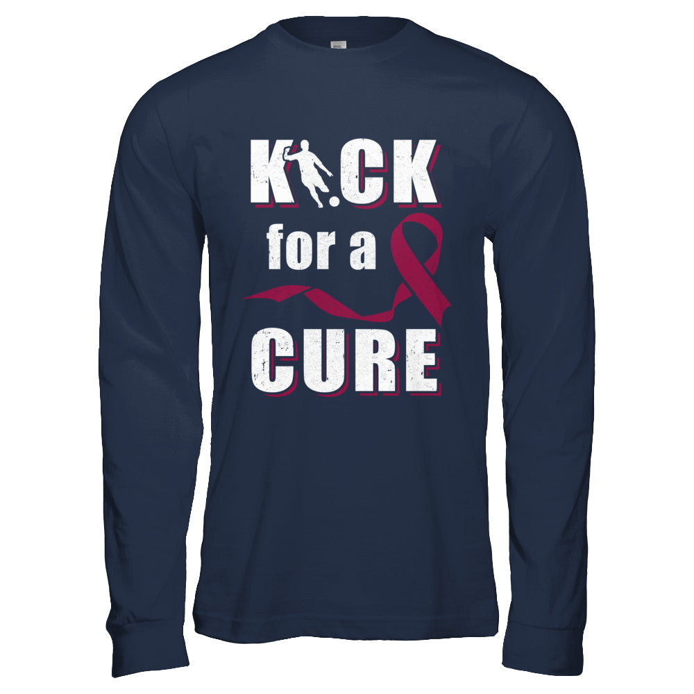 Kick For A Cure Soccer Multiple Myeloma Awareness T-Shirt & Hoodie | Teecentury.com