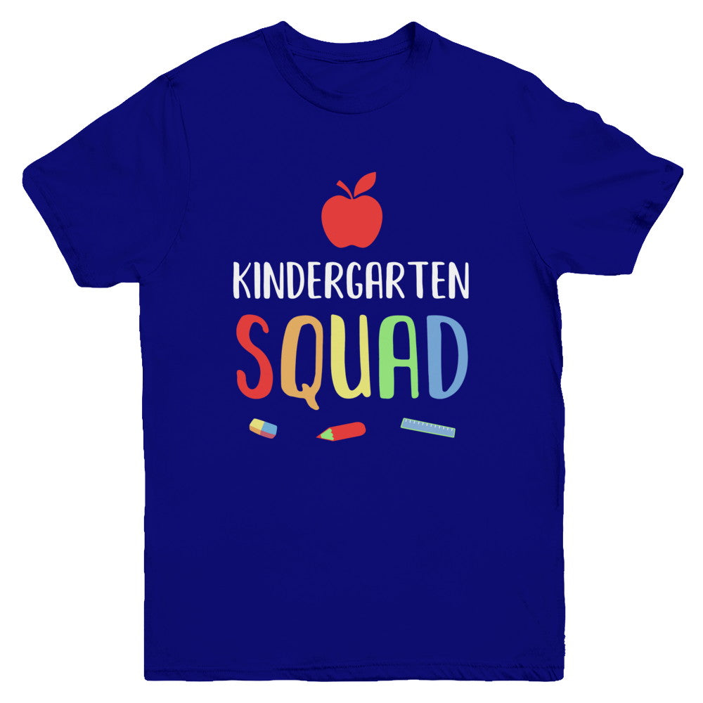 Kindergarten Squad Back To School Teacher Gift Youth Youth Shirt | Teecentury.com