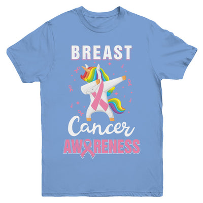 Inspirational Breast Cancer Awareness Unicorn Support Youth Youth Shirt | Teecentury.com