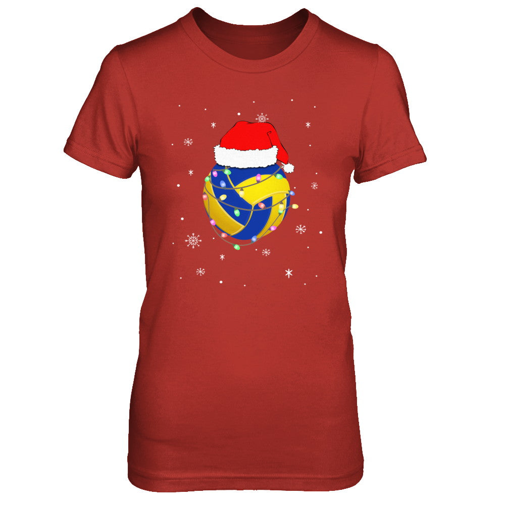 Santa Hat Volleyball Christmas Gifts T-Shirt & Sweatshirt | Teecentury.com