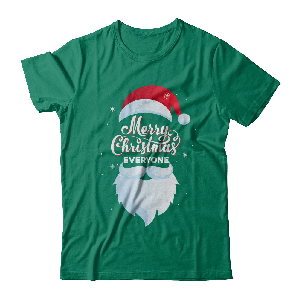 Santa Claus Merry Christmas Everyone Message For Xmas T-Shirt & Sweatshirt | Teecentury.com