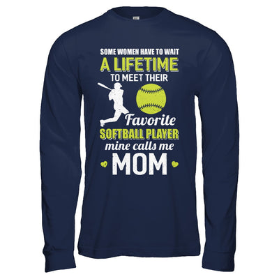 Funny My Favorite Softball Player Calls Me Mom T-Shirt & Hoodie | Teecentury.com