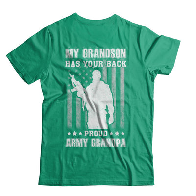 My Grandson Has Your Back Proud Proud Army Grandpa T-Shirt & Hoodie | Teecentury.com