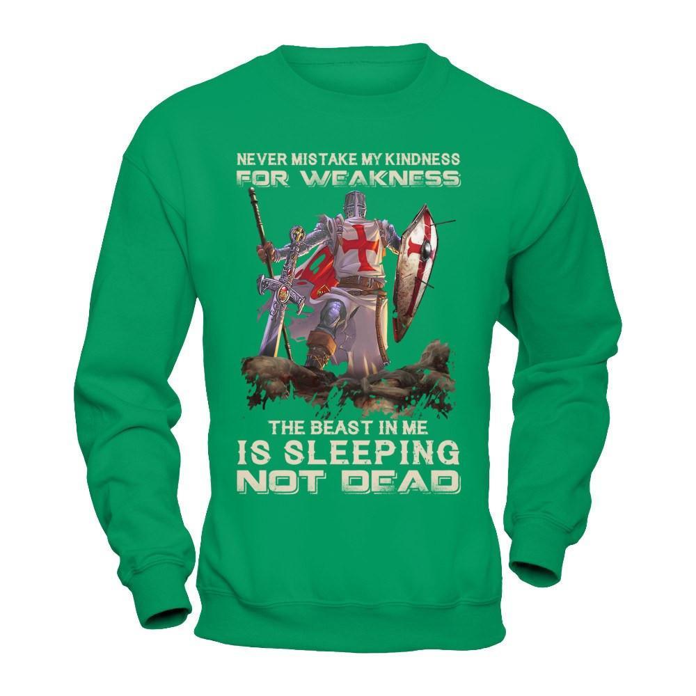 Knight Templar My Kindness For Weakness The Beast In Me Is Sleeping Not Dead T-Shirt & Hoodie | Teecentury.com