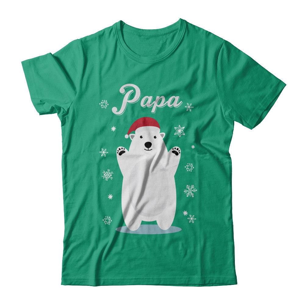 Papa Bear Christmas Santa Pajamas T-Shirt & Sweatshirt | Teecentury.com