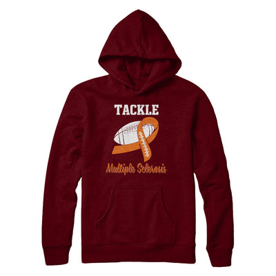 Football Survivor Tackle Orange Multiple Sclerosis Awareness T-Shirt & Hoodie | Teecentury.com