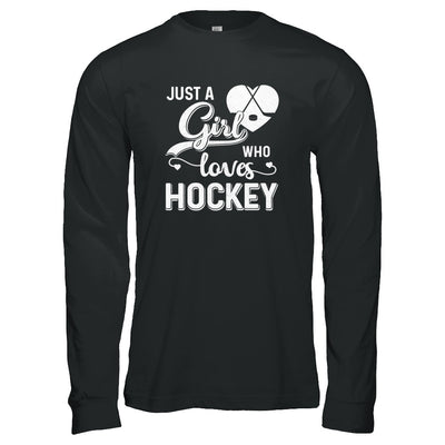 Just A Girl Who Loves Hockey T-Shirt & Tank Top | Teecentury.com