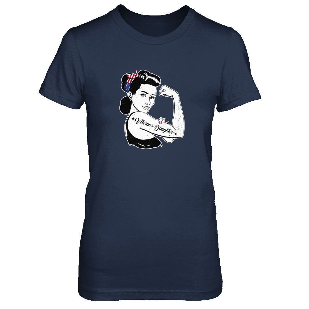 4Th Of July Veteran's Daughter From Dad Army T-Shirt & Tank Top | Teecentury.com