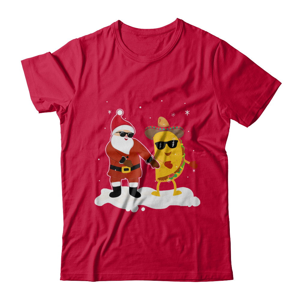 Flossing Santa Claus Taco Christmas Pajamas Gifts T-Shirt & Sweatshirt | Teecentury.com