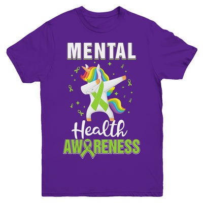 Inspirational Mental Health Awareness Unicorn Support Youth Youth Shirt | Teecentury.com