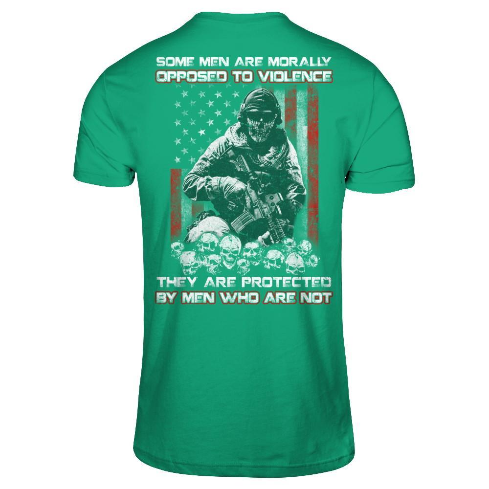 Veteran Men Opposed To Violence They Are Protected By Men Who Are Not T-Shirt & Hoodie | Teecentury.com