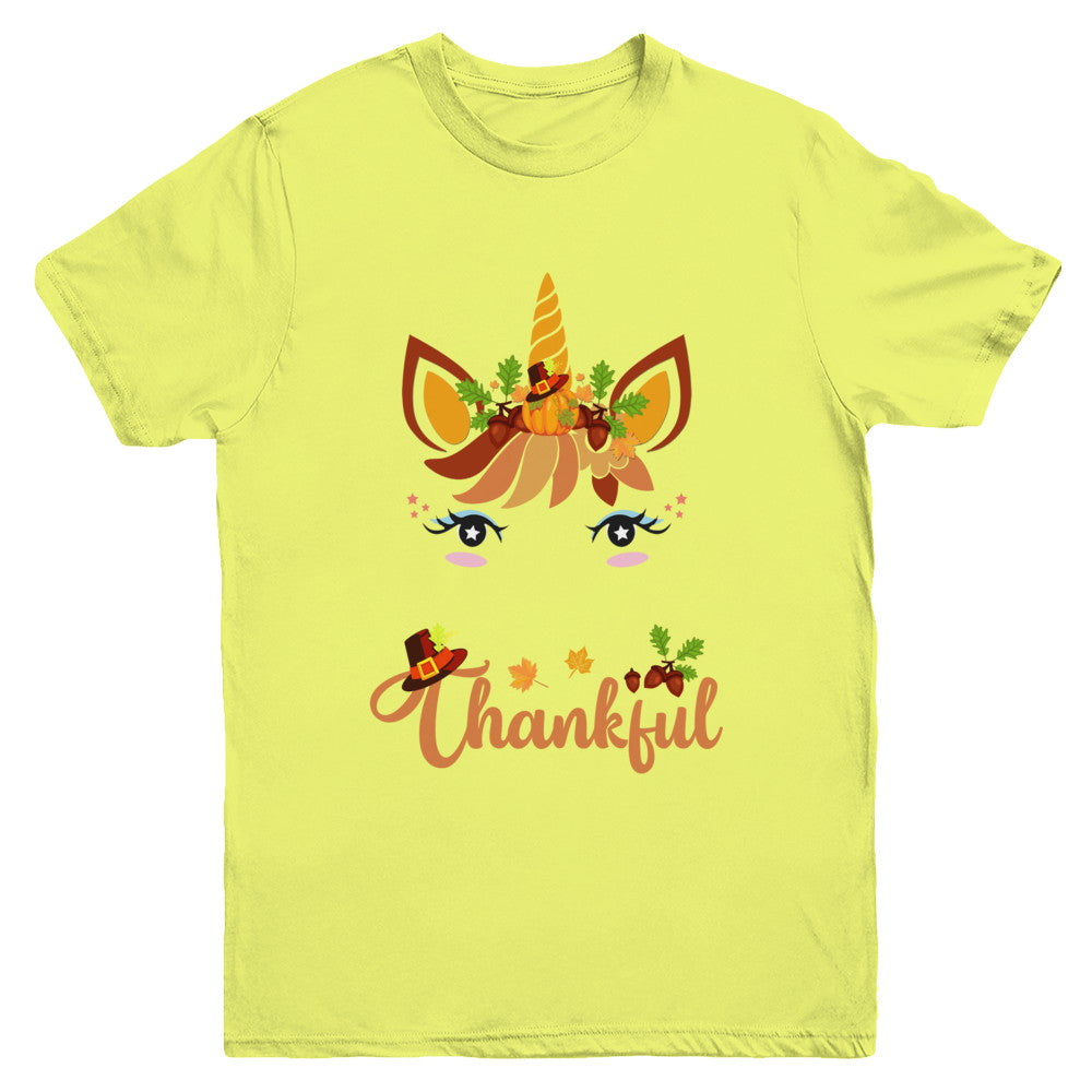 Thanksgiving Unicorn Pumpkin For Kids Youth Youth Shirt | Teecentury.com