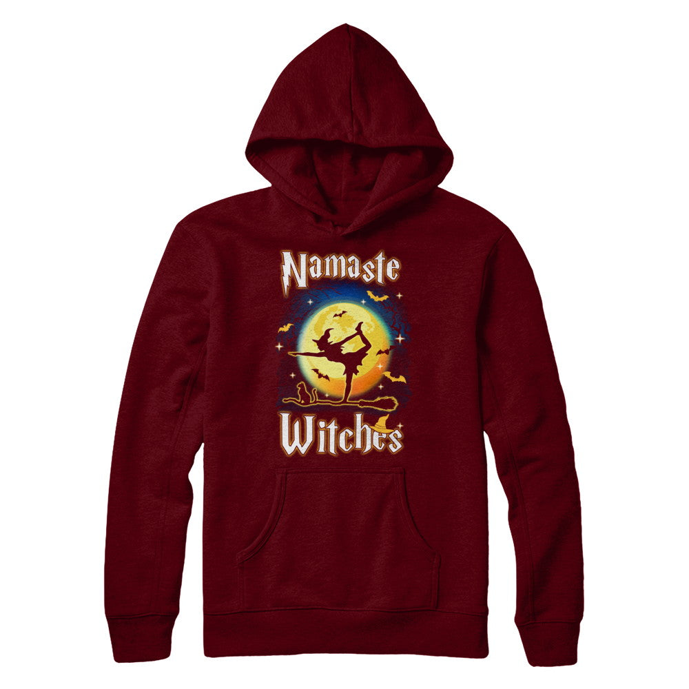 Namaste Witches Yoga Halloween T-Shirt & Hoodie | Teecentury.com