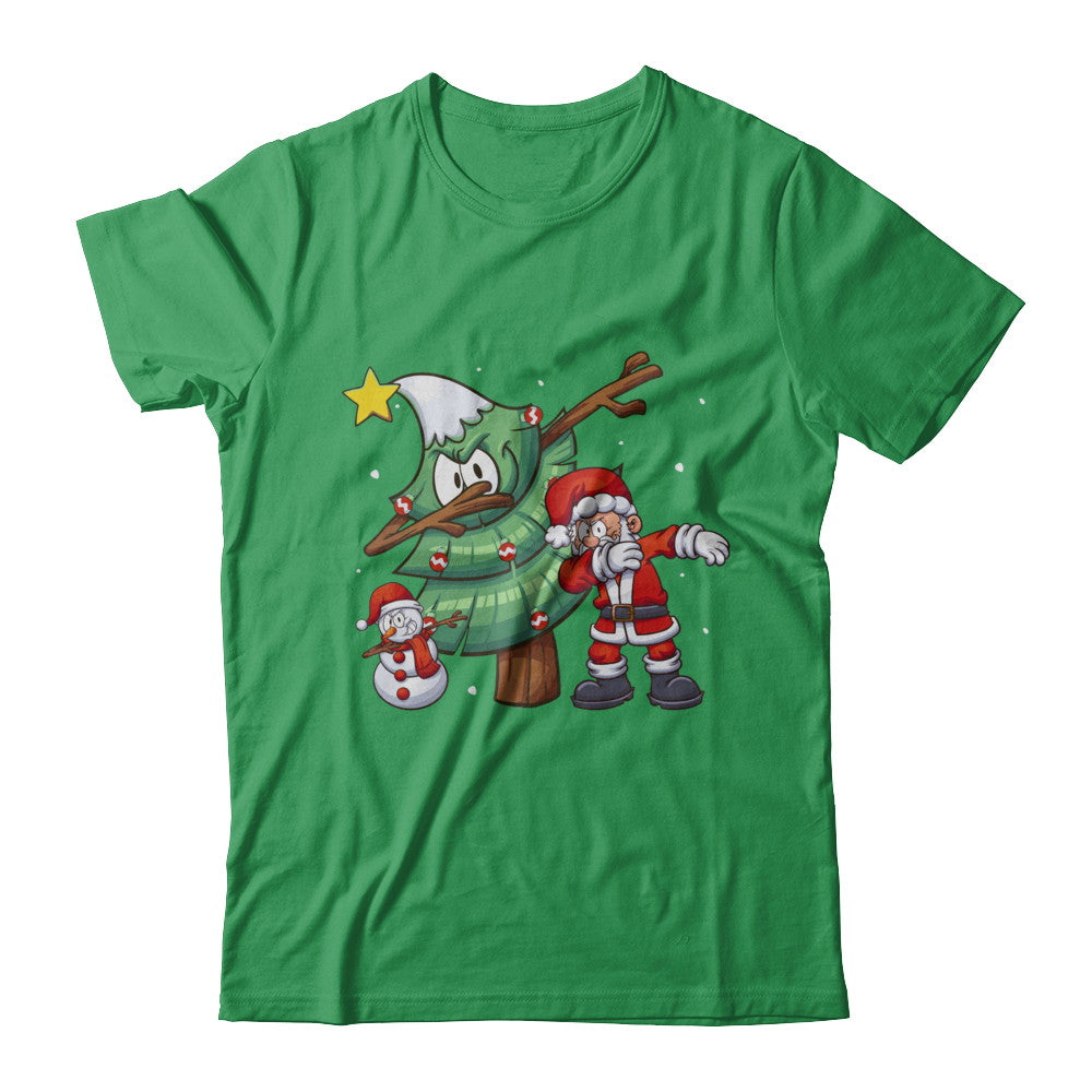 Dabbing Santa Through The Snow T-Shirt & Sweatshirt | Teecentury.com