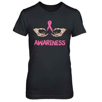 Breast Cancer Skeleton Hand Scary Halloween T-Shirt & Sweatshirt | Teecentury.com