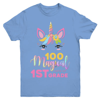 100 Magical Days Of 1St Grade School Unicorn Girl Gift Youth Youth Shirt | Teecentury.com
