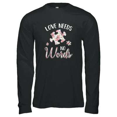 Love Needs No Word Autistic Sign Autism Awareness T-Shirt & Tank Top | Teecentury.com
