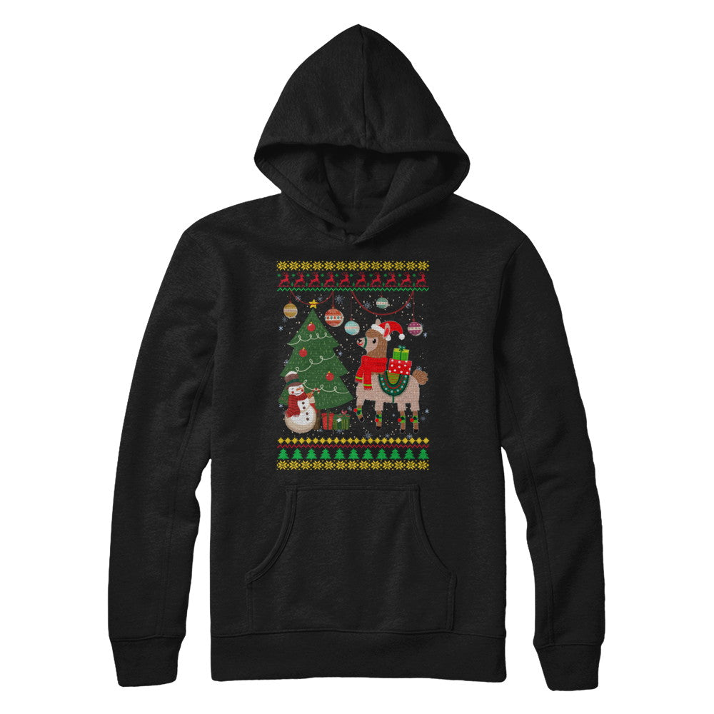 Funny Llama Christmas Cute Family Ugly Sweater T-Shirt & Sweatshirt | Teecentury.com