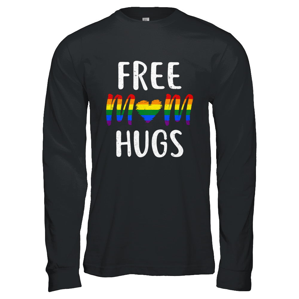 Free Mom Hugs Support LGBT T-Shirt & Hoodie | Teecentury.com
