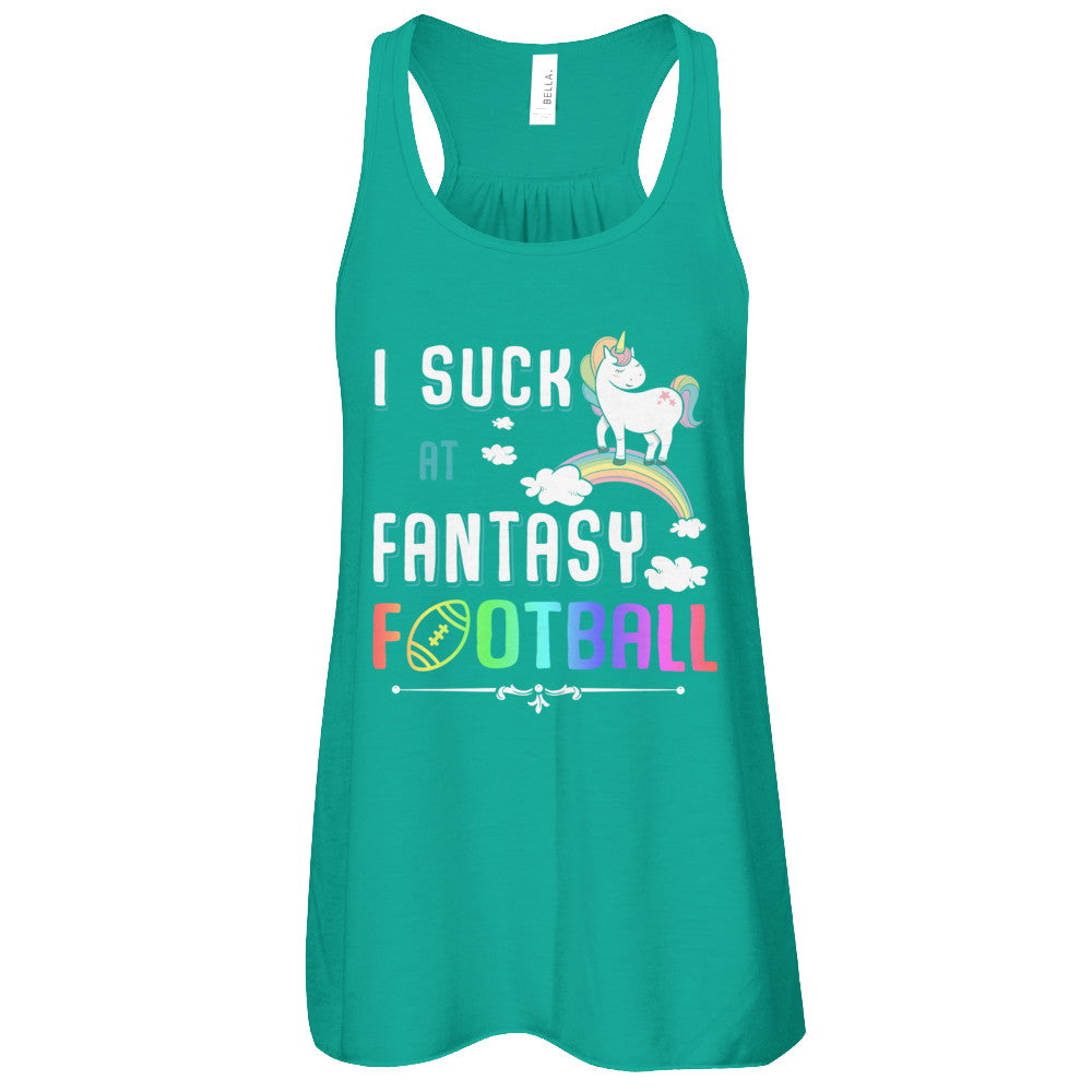 I Suck At Fantasy Football Unicorn T-Shirt & Tank Top | Teecentury.com