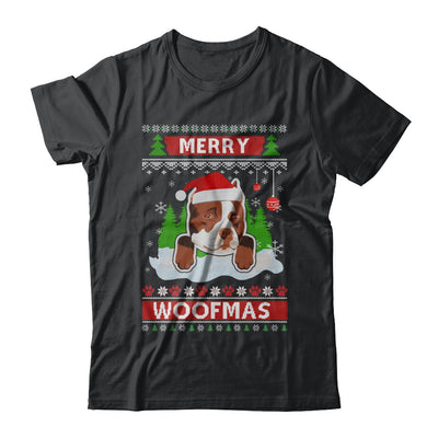 Pitbull Merry Woofmas Ugly Christmas Sweater T-Shirt & Sweatshirt | Teecentury.com