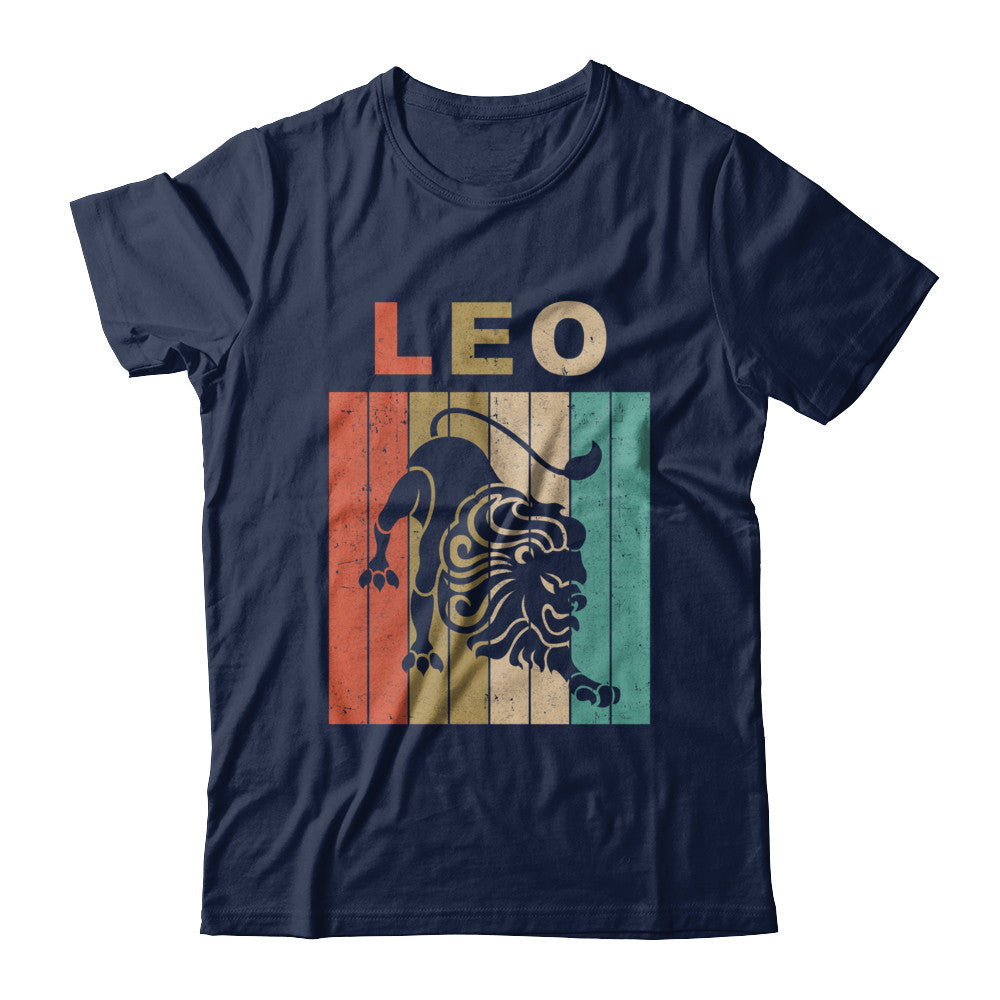 Vintage Leo Zodiac July August Birthday Gift T-Shirt & Hoodie | Teecentury.com