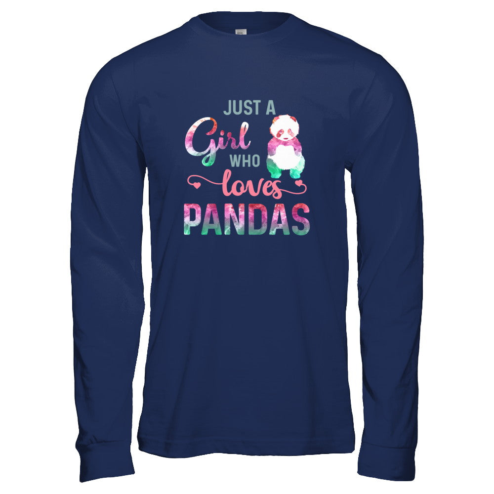 Just A Girl Who Loves Pandas Panda Lover T-Shirt & Tank Top | Teecentury.com