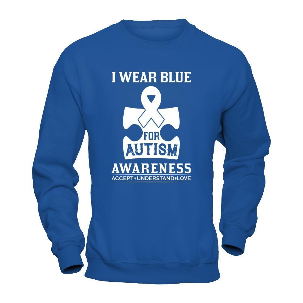I Wear Blue For Autism Awareness Accept Understand Love T-Shirt & Tank Top | Teecentury.com